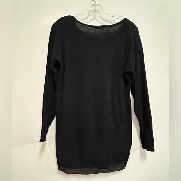 M Made in Italy Cotton Sweater with Silk Trim - Picture 5 of 10